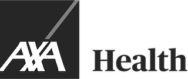 AXA Health logo featuring the AXA name in white on a dark square, alongside the word 